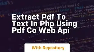 Extract pdf to text in php using pdf co web api