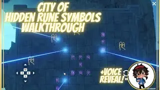 City Of Hidden Runes Symbols Walkthrough + VOICE REVEAL! Perilous Trail Act 2 | Genshin Impact