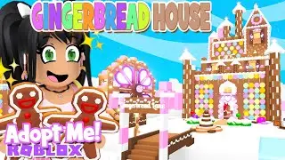 EPIC *GINGERBREAD HOUSE* Glitch Build 🍪 ADOPT ME Town Tour Roblox