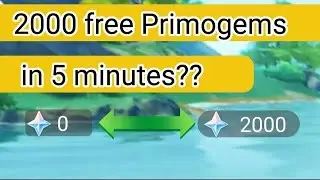 Hurry up Get 2000 primogems for free genshin impact