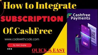 Subscription Of Cashfree || Cashfree payment gateway subscription integration | code with code ✅