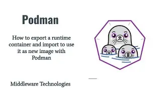 How to export a runtime container and import to use it as new image with Podman