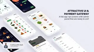 Flutter 3.0 - Grocery app - with admin panel panel promo video