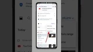 Delete search history all time in YouTube | Delete search history on youtube #shorts