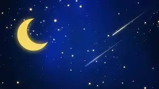 Night Moon Stars Children's Animated Background | No Copyright Free Backgrounds