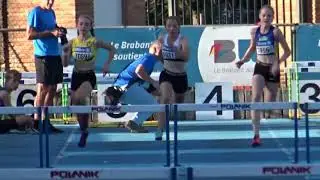 Finale du 150m. haies d'Emma de l'UAC au Critérium de Nivelles ce samedi 25 septembre 2021