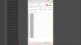 Vertical Calendar Template - PART 1 - Excel Tips and Tricks