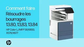 Bourrage 13.80, 13.83, 13.84 dans lempileur/agrafeur | HP Color LaserJet MFP 58/6800, X579/X677