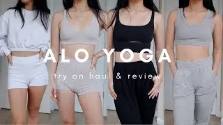 ALO YOGA TRY ON HAUL & REVIEW | lots of comfy loungewear & matching sets for fall 2022!