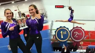 Megan and Cieras Xcel Diamond Gymnastics Meet | 1st & 2nd AA!