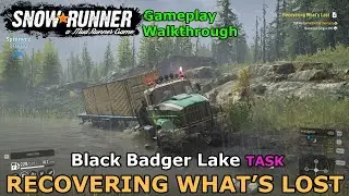 SnowRunner - Recovering What's Lost | Black Badger Lake Task - Phase 3 - Wisconsin, USA