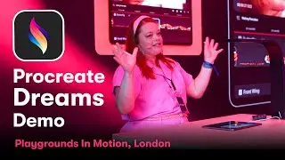 Procreate Dreams Demo, London // Animating over Video, Performing, Rigging, Audio, and More!