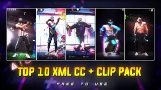 🔺Free Fire Top 10 Xml + Cc + Clips 🔸ff Clips For Editing🔸ff Emote Clips 🔸ff clip🔻