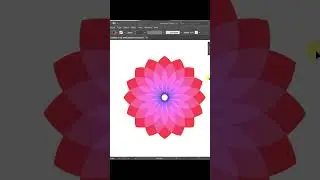 How To Draw A Flower in Adobe Illustrator #Shorts