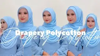 Tutorial Hijab Draperry instan Ala Malaysia menutup dada Khusus Segiempat