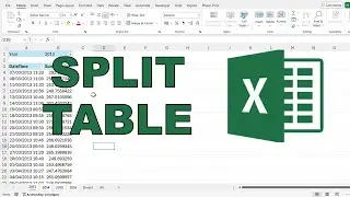 Split a table into separate sheets based on column value in excel