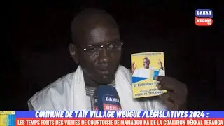 LÉGISLATIVES 2024 À WEUGUE: VISITE DE COURTOISIE DU CANDIDAT MAMADOU KA, COALITION DÉKKAL TERANGA