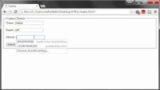 HTML Tutorials - 41 - HTML5 Form validation