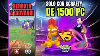 Como derrotar a Giovanni y Cresselia Oscuro sólo con Scrafty de 1500 de PC | Pokémon Go