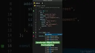 Javascript: Object Nested Destructuring
