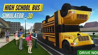 High School Bus Simulator 3D Parking Mode