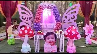 Mushroom Birthday Decor of our baby girl !!Fairy Princess Theme 👸!!Highlights...