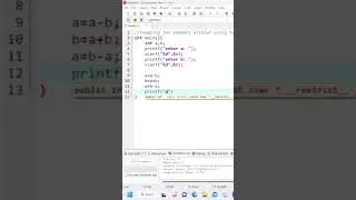 swap two numbers without using extra or temp variables in C language