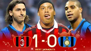 RONALDINHO DESTROYING IBRAHIMOVIC AND ADRIANOS INTER MILAN IN THE CLASSIC IN 2009