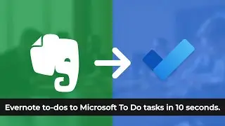 Evernote to Microsoft To Do Integration - To-dos