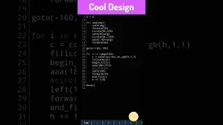 Python turtle cool design #python #codingstatus