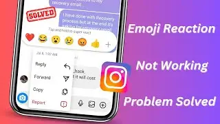 Instagram Message Reaction Emoji Not Working | iPhone | 2024