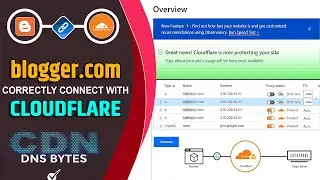 Connect Cloudflare to Blogger Website | blogger.com link with Cloudflare