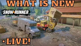 PTS Has Changes Let's Take A Look Season 14 SnowRunner LIVE! Bigger Fuel Tanks, Repairs And More!