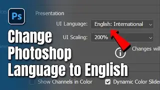 How to Change Photoshop Language to English | Set English as Default Language in Photoshop