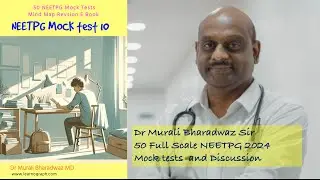 NEETPG 2024 Mock Test 10 and Discussion Download Ebook pdf @ 