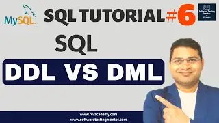 SQL Tutorial #6 - SQL DDL vs DML | Difference and Examples