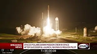 SpaceX Polaris Dawn mission in space after successful launch; NH man is mission pilot