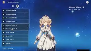 BARBARA BATTLE VOICE LINES (ENGLISH)