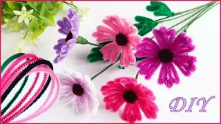 🌸Simple Chenille Flowers🌸Cosmos Flowers Pipe Cleaner DIY