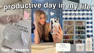 PRODUCTIVE DAY IN MY LIFE 🌱 getting my hair done, shopping + selfcare