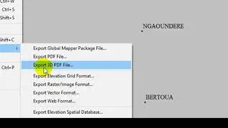 How to Export Data (SHP, CSV, DWG & Others) In Global Mapper?