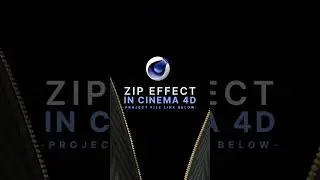 Zipper in Cinema 4D⭐C4D + Redshift Project File