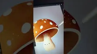 Mushroom - iPad Drawing in Procreate (#shorts)