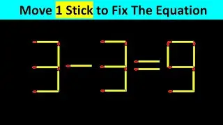 Matchstick Puzzle - Fix The Equation #matchstickpuzzle #simplylogical