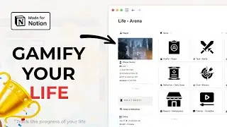 Gamify your life and success with Notion Gamification template | Notion Second Brain
