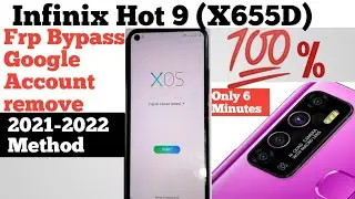 Infinix Hot 9 (X655D) Frp Bypass, Google Account remove (without pc) 100% Done