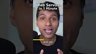 Web Service in 1 Minute