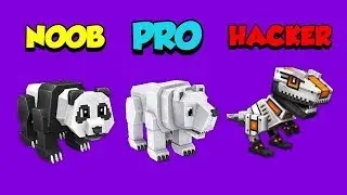 NOOB vs PRO vs HACKER - Idle Zoo Tycoon 3D Part 3