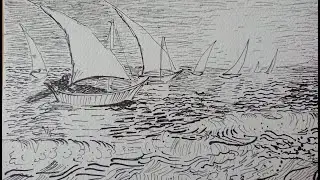Урок изо  для 5 класса. Графика. Рисунок моря.