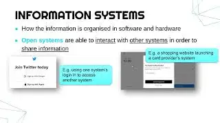 Open and Closed Information Systems